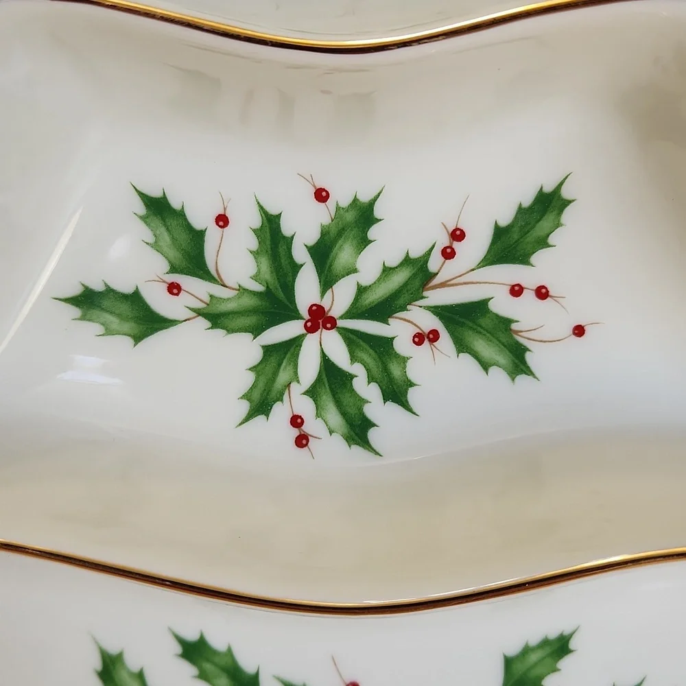Lenox Holiday Dimension Collection Tree Divided Server - Picture 5 of 12